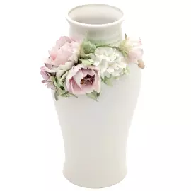 Ваза фарфоровая "Узор. Пион и жасмин"