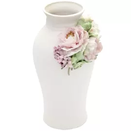 Ваза фарфоровая "Узор. Пион и жасмин"