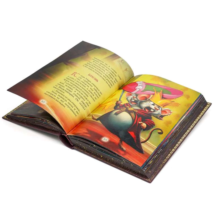 Gift book in leather cover "The Nutcracker" Hoffman A..