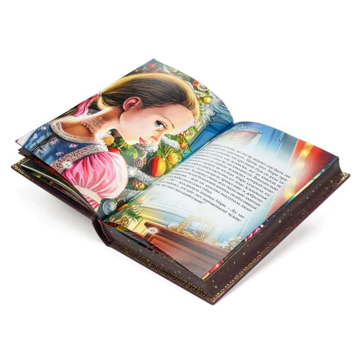 Gift book in leather cover "The Nutcracker" Hoffman A..