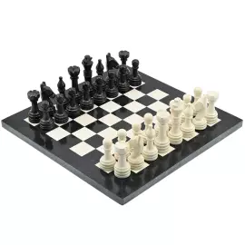 Шахматы из мрамора и ракушечника "Премиум"