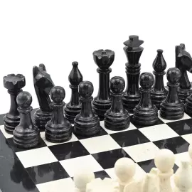 Шахматы из мрамора и ракушечника "Премиум"