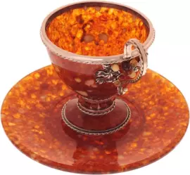 Чайный набор из янтаря "Виноград"