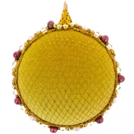 Set of 4 Christmas Tree toys in a blue gift box