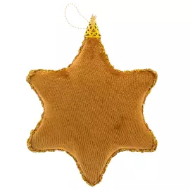 Set of 4 Christmas Tree toys in a blue gift box