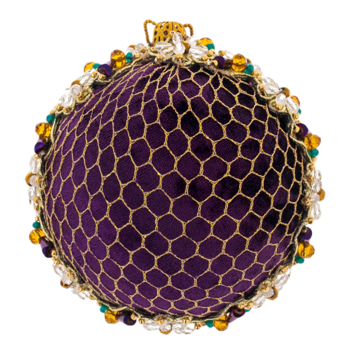 Набор из 4 елочных игрушек в подарочной красной коробке