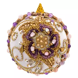 Set of 4 Christmas Tree toys in a red gift box