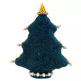 Set of 5 Christmas Tree toys in a red gift box