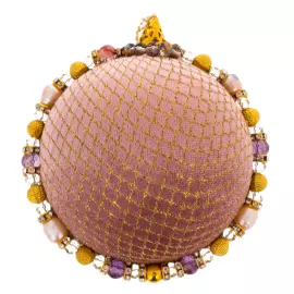 Set of 5 Christmas Tree toys in a blue gift box