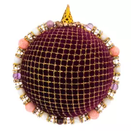 Set of 5 Christmas Tree toys in a blue gift box