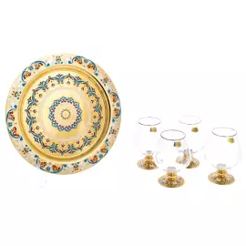 Cognac set on a platter, for 4 persons, Zlatoust