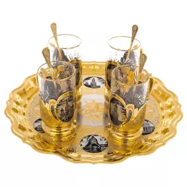 Tea set "Moscow" for 4 persons, Zlatoust