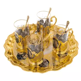 Tea set "Moscow" for 4 persons, Zlatoust