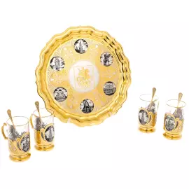 Tea set "Moscow" for 4 persons, Zlatoust