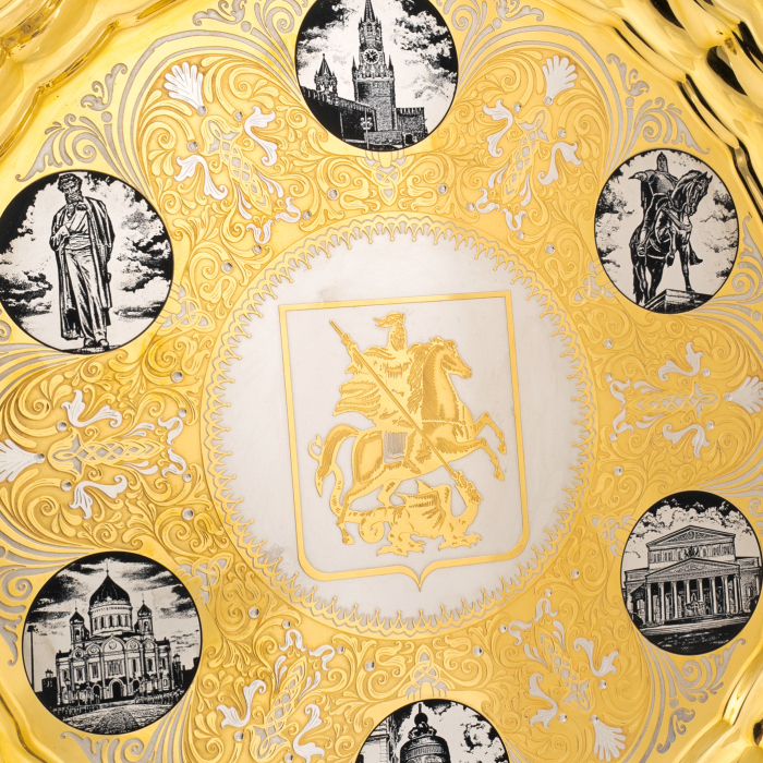 Чайный набор "Москва" на 4 персоны, Златоуст