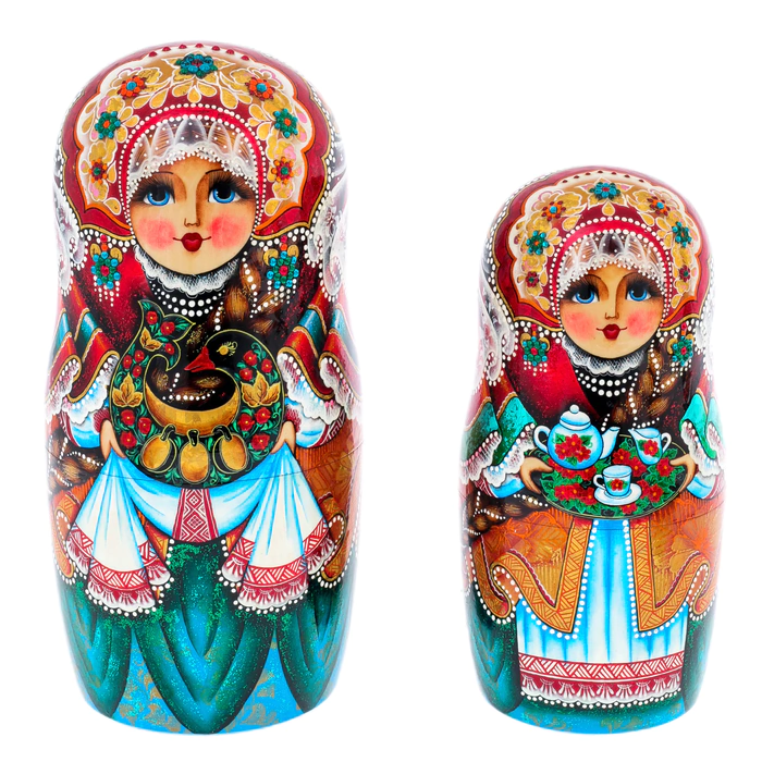 Matryoshka doll for 15 people "Tea Party" 33 cm
