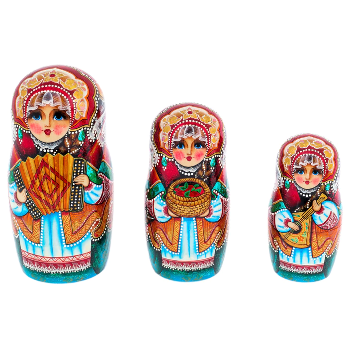 Matryoshka doll for 15 people "Tea Party" 33 cm