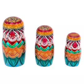 Матрешка на 15 мест "Чаепитие" 33 см