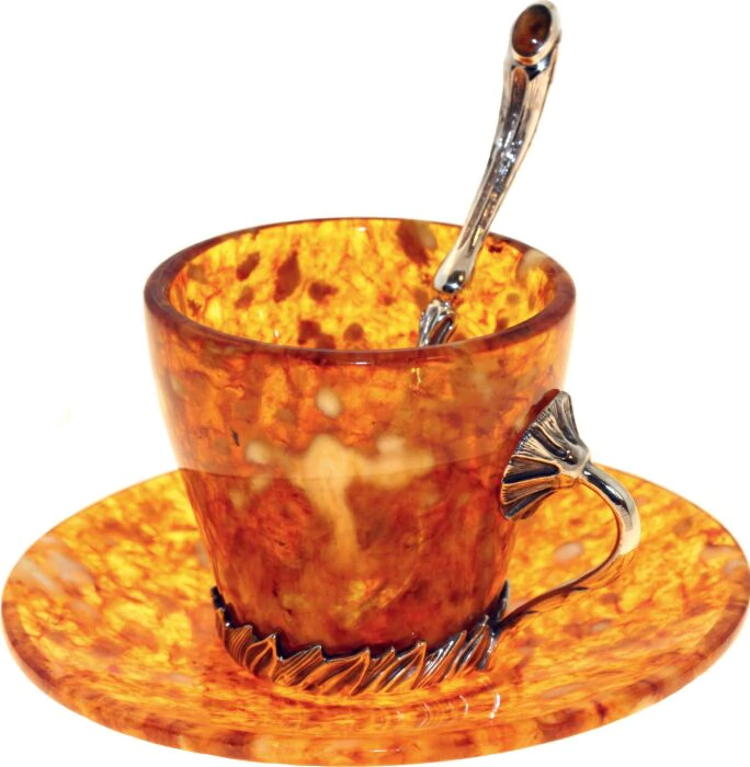 Amber coffee set "Summer"