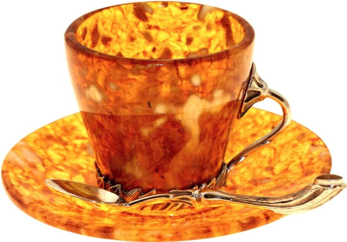 Amber coffee set "Summer"