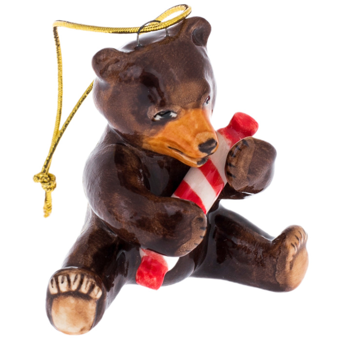 Набор елочных игрушек из фарфора "Мишки" 3шт