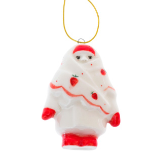 Набор елочных игрушек из фарфора "Кулема и конфета" 2шт