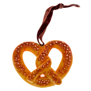 Набор елочных игрушек из фарфора "У Самовара" красный, 3шт