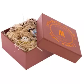 Набор елочных игрушек из фарфора "Ретро. Зайчик и Медведь" 2шт