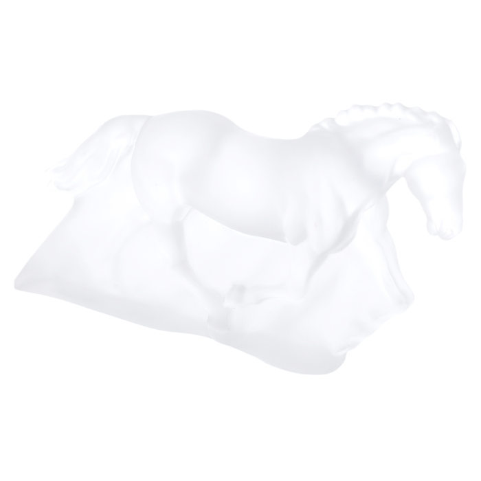 Crystal sculpture "Running Horse" matte
