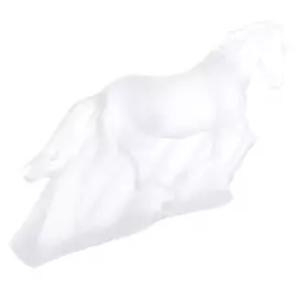 Скульптура из хрусталя "Лошадь бегущая" матовая