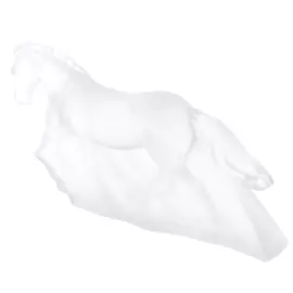 Скульптура из хрусталя "Лошадь бегущая" матовая