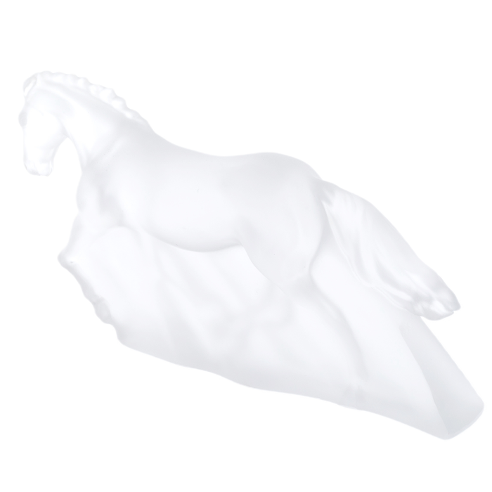 Crystal sculpture "Running Horse" matte