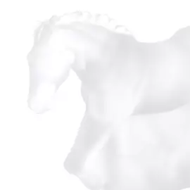 Скульптура из хрусталя "Лошадь бегущая" матовая