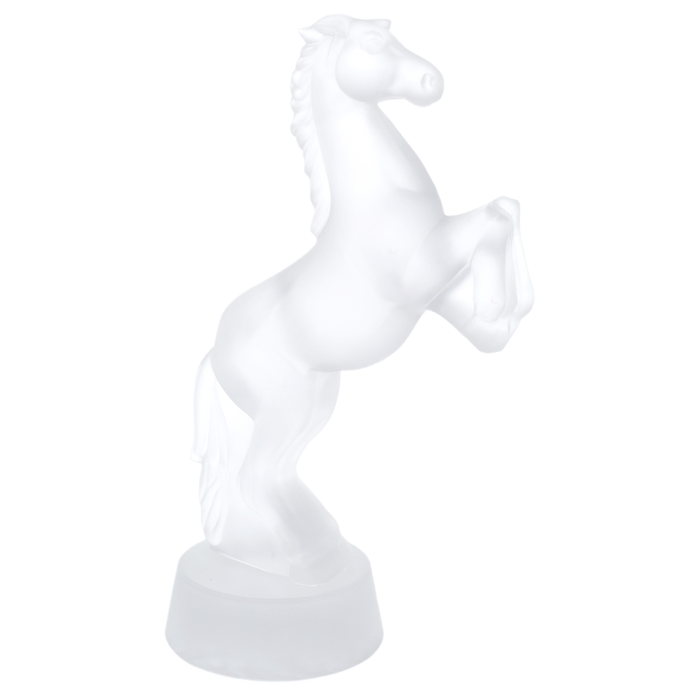 Crystal sculpture "Horse on end" matte
