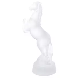 Скульптура из хрусталя "Лошадь на дыбах" матовая