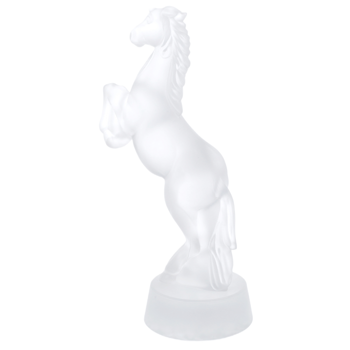 Crystal sculpture "Horse on end" matte