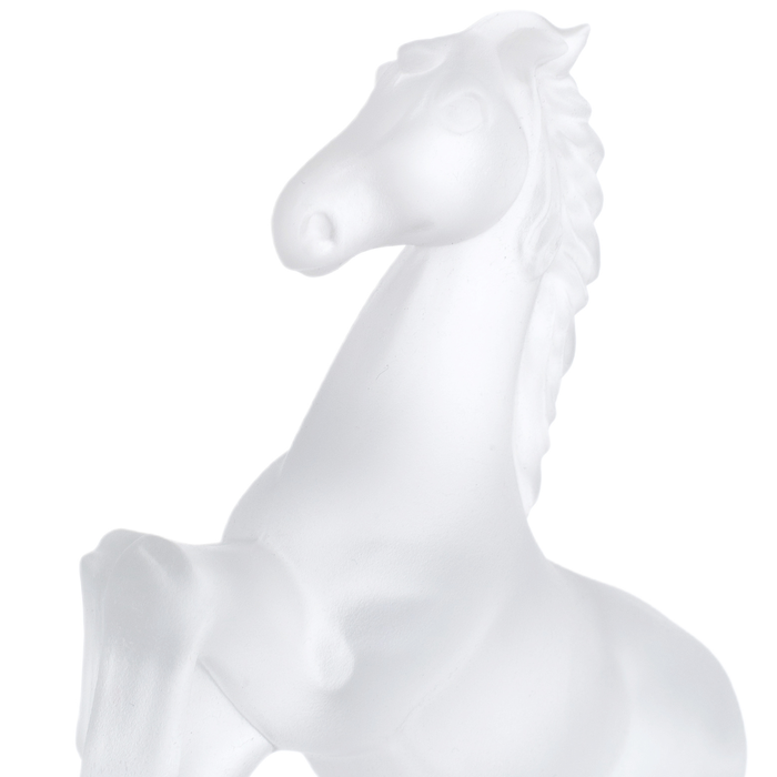 Crystal sculpture "Horse on end" matte