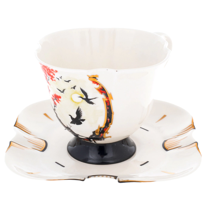 Tea steamer made of porcelain "Japan. Autumn" for 1 person