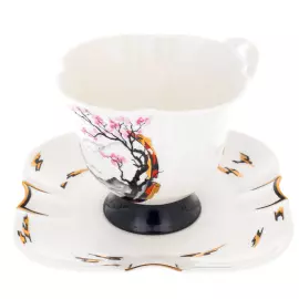 Чайная пара из фарфора "Япония. Весна" на 1 персону