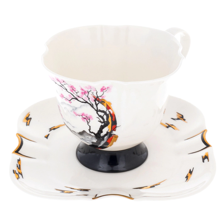 Tea steamer made of porcelain "Japan. Spring" for 1 person