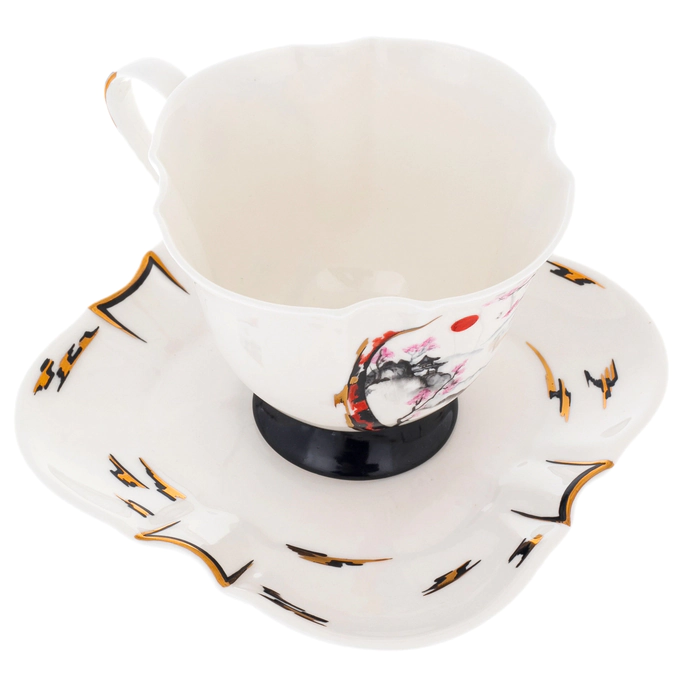 Tea steamer made of porcelain "Japan. Spring" for 1 person
