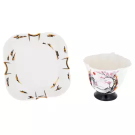 Чайная пара из фарфора "Япония. Весна" на 1 персону