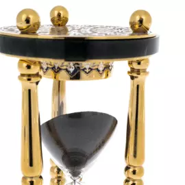 Часы песочные "Время. 5 минут" на нефрите, Златоуст