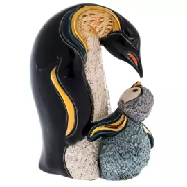 Статуэтка керамическая "Пингвин с детенышем"