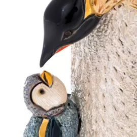 Статуэтка керамическая "Пингвин с детенышем"