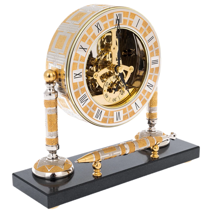 Watch "Skeleton. Gold" with a pen, Zlatoust