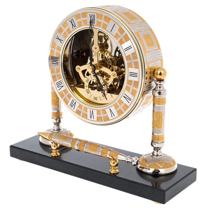 Watch "Skeleton. Gold" with a pen, Zlatoust