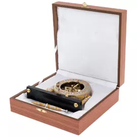 Часы "Скелетон. Золото" с ручкой, Златоуст