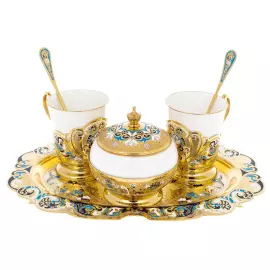 Набор кофейный "Дуэт" на 2 персоны, Златоуст