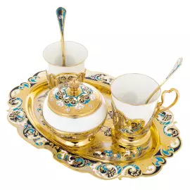Набор кофейный "Дуэт" на 2 персоны, Златоуст
